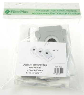 SAC ASPIRATOR MICROFIBRE IROBOT ROOMBA SERIA E5 E6 I7 I 7+, 3BUC. FILTER PLUS pentru aspirator Articol Alternativ foto