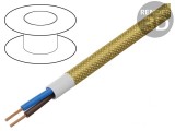 Cablu YTLY 2x0,5mm2 Cu textilă aurie 50m