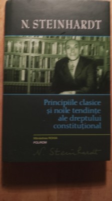 N steinhardt,principiile clasice și noile tendințe ale dreptului constitutional foto