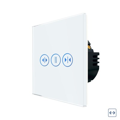 Intrerupator Wi-Fi Draperie cu Touch din Sticla LUXION SmartElectro IntelligentHouse foto