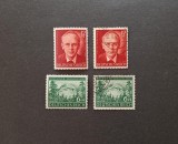 Serie Completă 2 Timbre Germania Al Treilea Reich 1943 Centenar Peter Rosegger (Neștampilat + Ștampilat) - A007