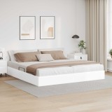 Cumpara ieftin Cadru de pat otoman Alb pur 200 x 200 cm Piele artificiala