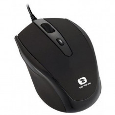 Mouse Serioux Pastel 3300, Wired, 1600 DPi ajustabili, 3 Butoane, Senzor Optic, USB, Scroll, Negru