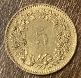 C50 - Moneda foarte veche - Elvetia - 5 rappen - 1992