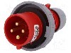 Conector alimentare AC, IEC 60309, IP67, 32A, 400V AC, 4 pini, PCE - 0242-6