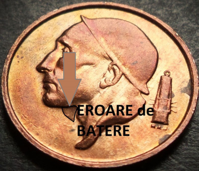 Moneda 50 CENTIMES - BELGIA, anul 1980 *cod 4772 = UNC - EROARE BATERE foto