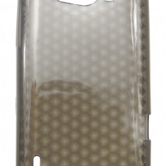 Husa silicon Lux (fagure) fumurie pentru HTC Sensation XL