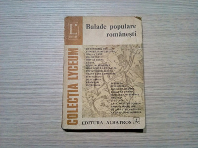 BALADE POPULARE ROMANESTI - Iordan Datcu (editie) - 1977, 255 p. foto