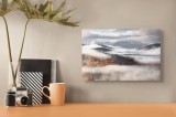 Tablou Canvas Peisaj Toamnă Munți Ceață Natură Frumusețe, 39 x 26 cm, CMCLASS