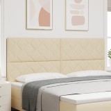 Cap de Pat LED vidaXL Design Blocuri de Diamant Crem 200 cm Țesătură