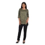 Tunica Dama, Verde cu imprimeu paisley - XL