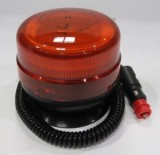 Girofar LED Galben 39 LED 12-24V Prindere Magnetica Ventuza Omologat ECE R65 R10 Auto Utilaje Agricole