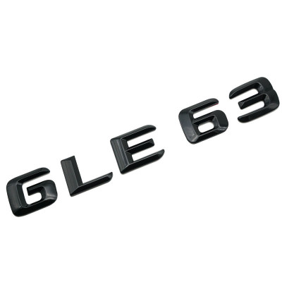 Emblema GLE 63 Negru, pentru spate portbagaj Mercedes foto