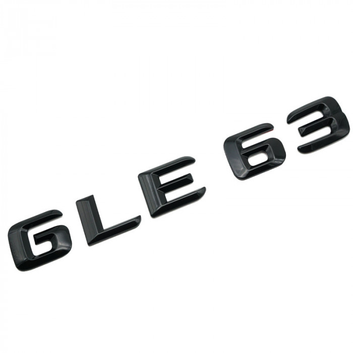 Emblema GLE 63 Negru, pentru spate portbagaj Mercedes