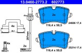 ATE 13.0460-2773.2 set placute frana,frana disc