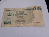 100.000 dollars 2007 zimbabwe