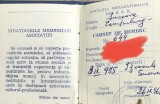ACTE (5) Carnet de membru Asociatia Nevazatorilor din RSR Filiala Suceava Grupa Campulung, Nr. 644, eliberat in 1967, document vechi