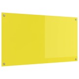 vidaXL Panou de bucătărie Galben 110 x 60 cm sticlă securizată 42001318
