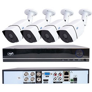 Kit Supraveghere Video DVR AHD PNI House PTZ1300 Full HD NVR si 4 camere exterior 2MP full HD 1080P foto