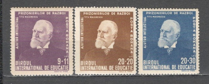 Romania.1942 Ajutor intelectual prizonierilor de razboi-T.Maiorescu ZR.91