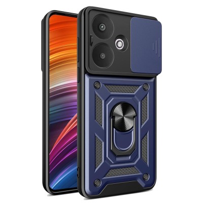 Husa Xiaomi Redmi 13C 5G protectie camera Techsuit CamShield Series, albastru foto