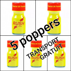 5 X RUSH UK10ML,POPPERS,AROMA CAMERA ,SIGILAT,CALITATE,ORIGINAL POPERS foto