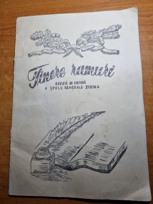 tinere ramuri - anul 1,nr. 1 - 1968 - revista scolii generale stoina,jud. gorj foto