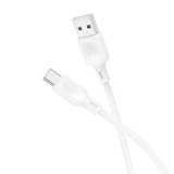 CABLU alimentare si date Borofone BX113, Fast Charging Data Cable pt. smartphone, USB la USB Type-C 3A , 1m, alb 6941991115448 (timbru verde 0.08 lei)