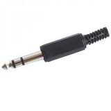 Conector de lipit jack stereo 6.3mm tata, cjack6m, Oem