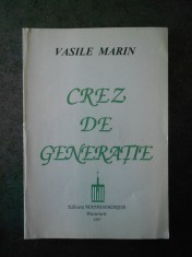 VASILE MARIN - CREZ DE GENERATIE (1997) foto