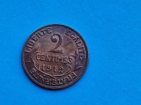 2 Centimes 1912 Franta-stare buna! -in realitate arata bine!-mai Rar, Europa