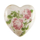 Decoratiune ceramica Inimioara 8x8x4 cm