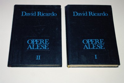 David Ricardo - Opere alese - ambele volume foto