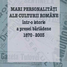 MARI PERSONALITATI ALE CULTURII ROMANE INTR-O ISTORIE A PRESEI BARLADENE 1870-2003-ION N. OPREA