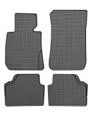 Set covorase auto din cauciuc Bmw Seria 3 [E90 E91] [Sedan Combi] 2005-2010; Bmw X1 E84 2009-2015, cu sistem fixare, Negre