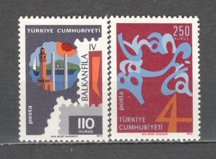 Turcia.1973 Expozitia filatelica BALKANFILA ST.64