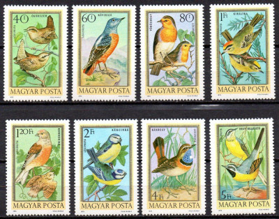 UNGARIA 1973, Fauna, Pasari, MNH, serie neuzata foto