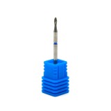 Duză de diamant pentru cuticulă, flacără, br&acirc;u albastru 257 / 015B