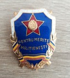 M3 N2 80 - insigna - militar - comunism - Pentru merite militienesti