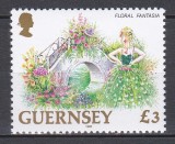 Guernsey 1996 - Expoziția de flori &bdquo;Fantasia florală&rdquo;, Cota 8 EURO, MNH, Nestampilat