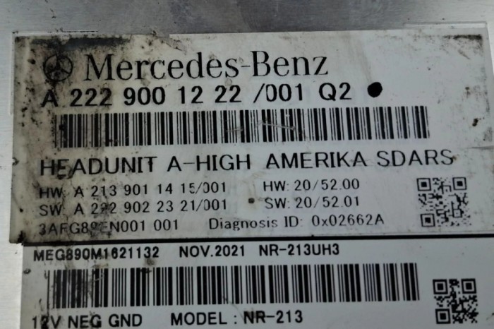 Cod Deblocare Radio Mercedes-Benz W222: Soluții Eficiente pentru Deblocarea