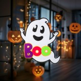 Decoratiune de Halloween - fantoma - poate fi agatata - fetru - 37 x 34 cm