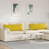vidaXL Perne pentru canapea 2 pcs Galben 120 x 40 cm 42013806