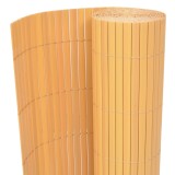 vidaXL Gard de grădină cu două fețe, galben, 90 x 300 cm, PVC