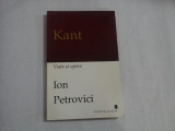 KANT - VIATA SI OPERA - ION PETROVICI - Editura