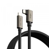 Cablu Date si Incarcare USB-C - USB-C Ringke 2X2 Angled, 240W, 1m, Negru, Universal