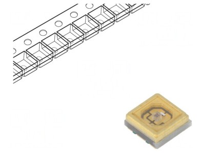 LED UV-C 3535 120&amp;deg; SMD 270-280nm foto