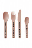 Design Letters set de tac&acirc;muri pentru copii Kids cutlery 4-pack