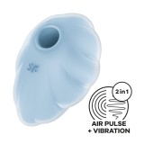 Vibrator Clitoridian Air Pulse + Vibratii Cloud Dancer, Bleu