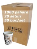 Bax pahare carton Coffee Coffee 8 oz, 240 ml, 1000 buc